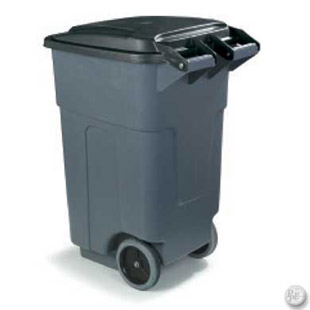 50 Gallon Rolling Waste Container | Caterer's Warehouse