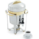 PANACEA™ COFFEE URN,  STAINLESS WITH 24K GOLD ACCENT