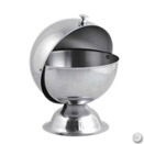 SUGAR BOWL, ROLL TOP, STAINLESS