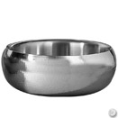 SERVING BOWL,  DOUBLE WALL, HAMMERED FINISH STAINLESS