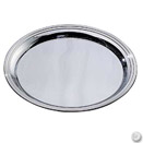 ROUND TRAY, 18/10 STAINLESS STEEL
