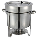 SOUP MARMITE CHAFERS, LIFT OFF LID, STAINLESS STEEL - 11 QUART SOUP MARMITE, 14.5
