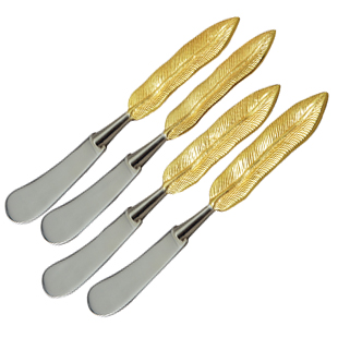 Goldplated Feather Spreaders 