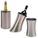 WINE COOLERS, DOUBLE WALL, BRUSHED STAINLESS STEEL
