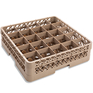 25 SQUARE COMPARTMENT BASE RACK WITH EXTENDER, BEIGE