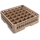 36 SQUARE COMPARTMENT RACK WITH 1 EXTENDER, BEIGE