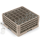 36 SQUARE COMPARTMENT RACK WITH 3 EXTENDERS, BEIGE