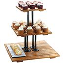 DISPLAY STAND, 3 TIER, RECLAIMED WOOD