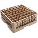 49 SQUARE COMPARTMENT RACK WITH 2 EXTENDERS, BEIGE