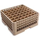 49 SQUARE COMPARTMENT RACK WITH 3 EXTENDERS, BEIGE