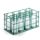 8 COMPARTMENT FLATWARE CYLINDER WIRE RACK