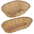 BASKETS, OVAL, POLY WOVEN - 9 1/2