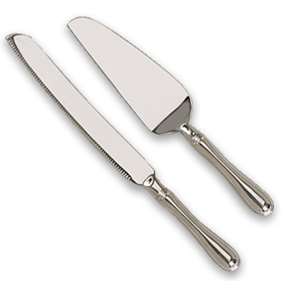 Knife and Server Set - Plain | Caterers Warehouse