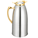CARAFES, STAINLESS LINED, GOLD LIP AND HANDLE