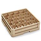 20 HEXAGON COMP CLOSED WALL RACK WITH 1 EXTENDERS, BEIGE