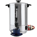 COFFEE MAKER, COMMERCIAL GRADE, POLISHED ALUMINUM