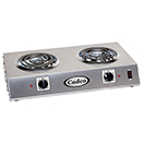 HOT PLATE WITH 2 TUBULAR BURNERS, 120 VOLT