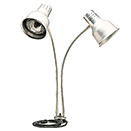 FLEXIGLOW™ DUAL ARM ALUMINUM HEAT LAMP, 24