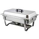 FOLDING STAND CHAFER, LIFT OFF LID, STAINLESS STEEL