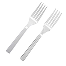 SERVING FORK, CLEAR OR WHITE, DISPOSABLE PLASTIC