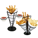 FRY CUPS & HOLDERS, BLACK WIRE
