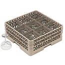 9 SQUARE COMPARTMENT BASE RACK WITH 2 EXTENDERS,BEIGE