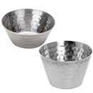 SAUCE CUPS, HAMMERED FINISH, STAINLESS - 1.5 OZ