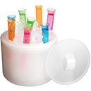 ICE BUCKET, CLEAR, DISPOSABLE PLASTIC , PKG/6