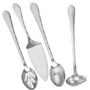 IRONSTONE BUFFETWARE,SERVING PIECES, STAINLESS STEEL - IRONSTONE LONG HANDLE SLOTTED SPOON, 13 1/4