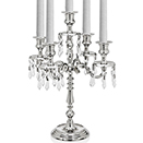 5 LIGHT CANDELABRA WITH FAUX CRYSTAL ACCENTS