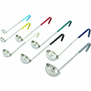 LADLE, MEASURING LADLES, ONE PIECE, COLOR CODED HANDLES, STAINLESS  - 0.5 OZ., 12