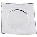 NICKELPLATED SQUARE CHARGER PLATE
