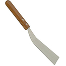 WOODEN HANDLE PIZZA SQUARE SERVER TURNER, STAINLESS BLADE