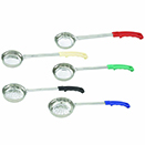 LADLE, PORTION CONTROLLERS, ONE PIECE STAINLESS STEEL - 4 OZ. SOLID PORTION CONTROLLER, GREEN HANDLE
