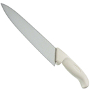 PROFESSIONAL CUTLERY, WIDE COOKS KNIFE, WHITE HANDLE