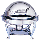 6 QT. ROUND ROLL TOP CHAFER
