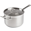 SAUCE PAN WITH COVER WITH HELP HANDLE, STAINLESS STEEL - SAUCE PAN, 10 QT., 11