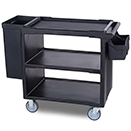 SERVICE CART, 1 BRAKE, 2 FIXED CASTERS, 2 SWIVEL CASTER