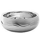 SERVING BOWL, DOUBLE WALL, RIPPLE BELLY,  MIRROR FINISH SS