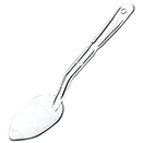 POLYCARBONATE SOLID SERVING SPOONS, CLEAR - 11