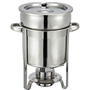 SOUP MARMITE CHAFERS, LIFT OFF LID, STAINLESS STEEL - 11 QUART SOUP MARMITE, 14.5