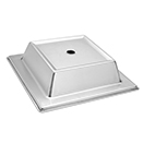PLATE COVERS, SQUARE, 18/8 STAINLESS STEEL
