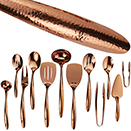 TAVOLA SERVING PIECES, HAMMERED, ROSE GOLD 