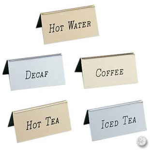 Beverage Tags, Gold | Caterer's Warehouse