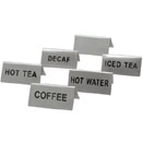 SIGNS, STAINLESS STEEL - COFFEE