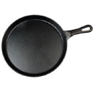 CAST IRON ROUND GRILL PAN WITH BLACK COATING