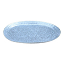 OVAL GALVANIZED PLATTER WITH GOLD BEAD EDGE