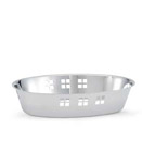BASKET, OVAL, 18/8 STAINLESS STEEL