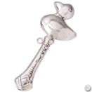 DUCK STERLING SILVER BABY RATTLE