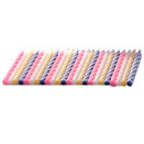SPIRAL STRIPE BIRTHDAY CANDLES, ASSORTED, CASE/144 PACKS
